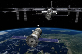 Грузовой корабль «Прогресс МС-03» пристыкован к Международной космической станции
